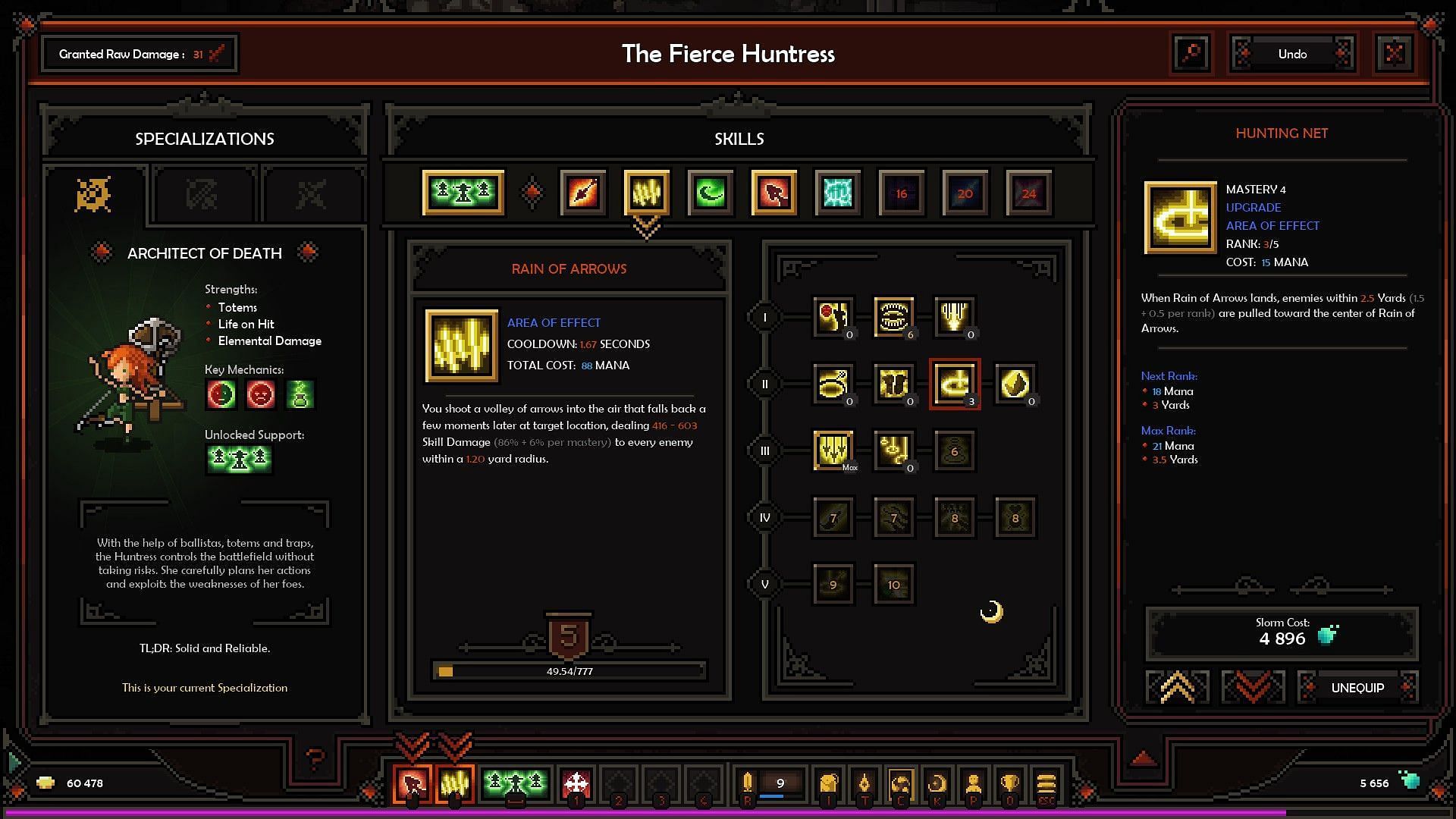 Rain of Arrows with Hunting Net (Image via Slormite Studios)